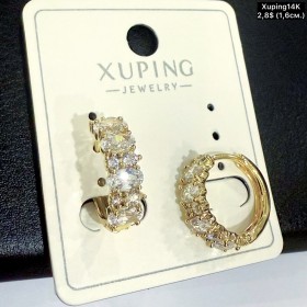 Сережки Xuping14К 10888 (1.6см)
